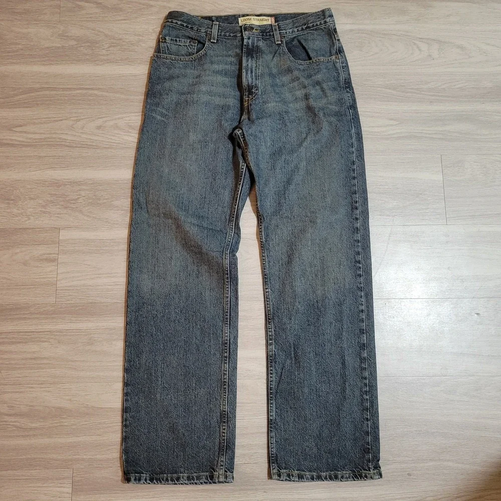 VTG Y2K Levis 569 Loose Straight Leg Jeans Mens 33x34 Baggy Denim Skate 2006